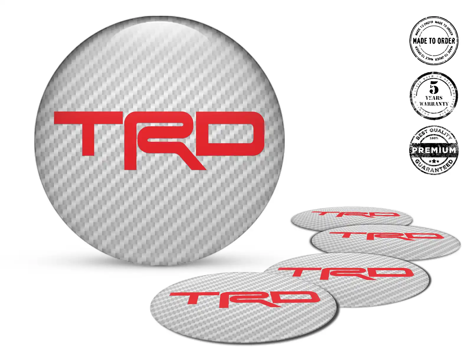 Toyota TRD Calcomanías de Rueda Precisión Onda Racing Cuántica